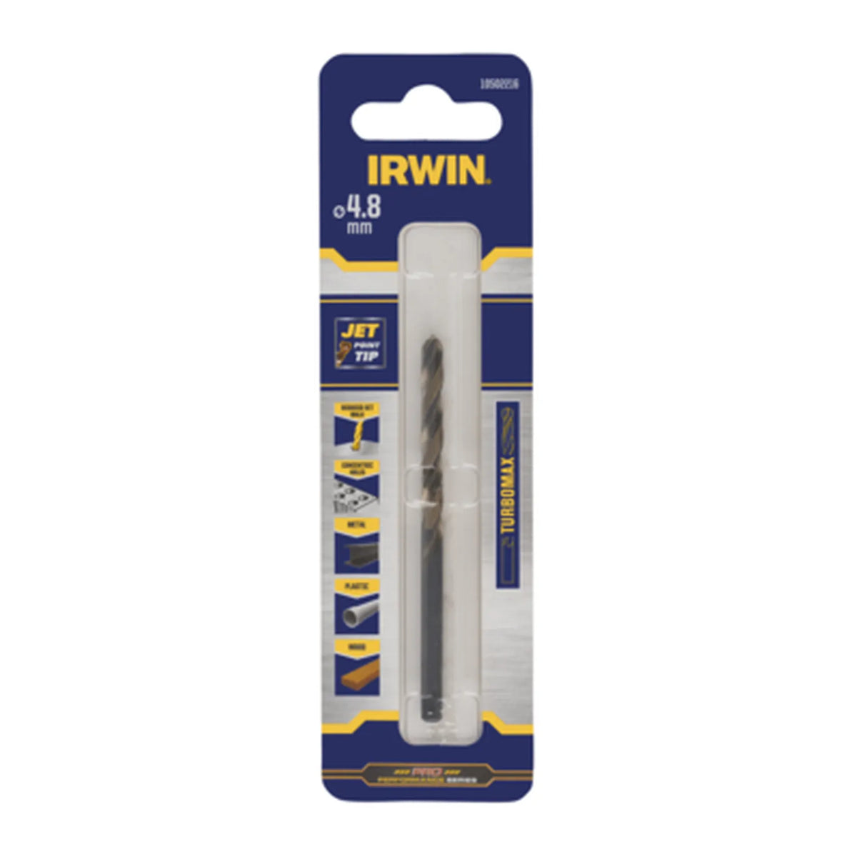 IRWIN Boor metaal turbomax 4,8mm
