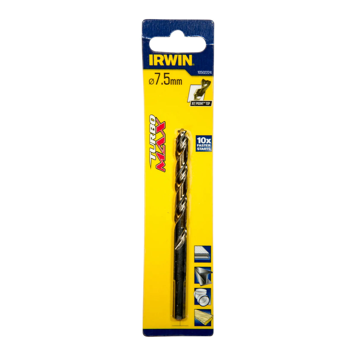 IRWIN Boor metaal turbomax 7,5mm