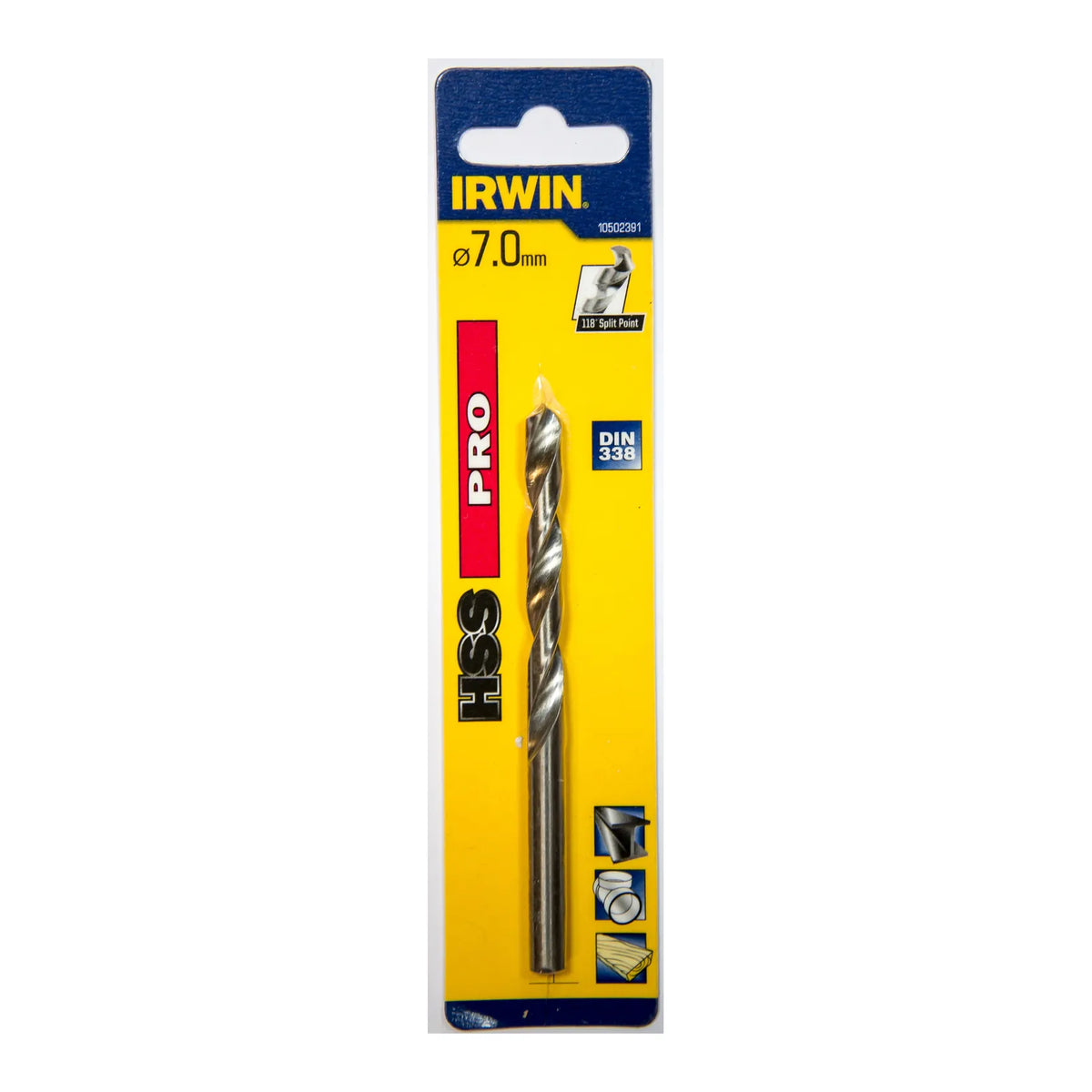 IRWIN Boor metaal hss din-338 7,0mm (1 stuks )