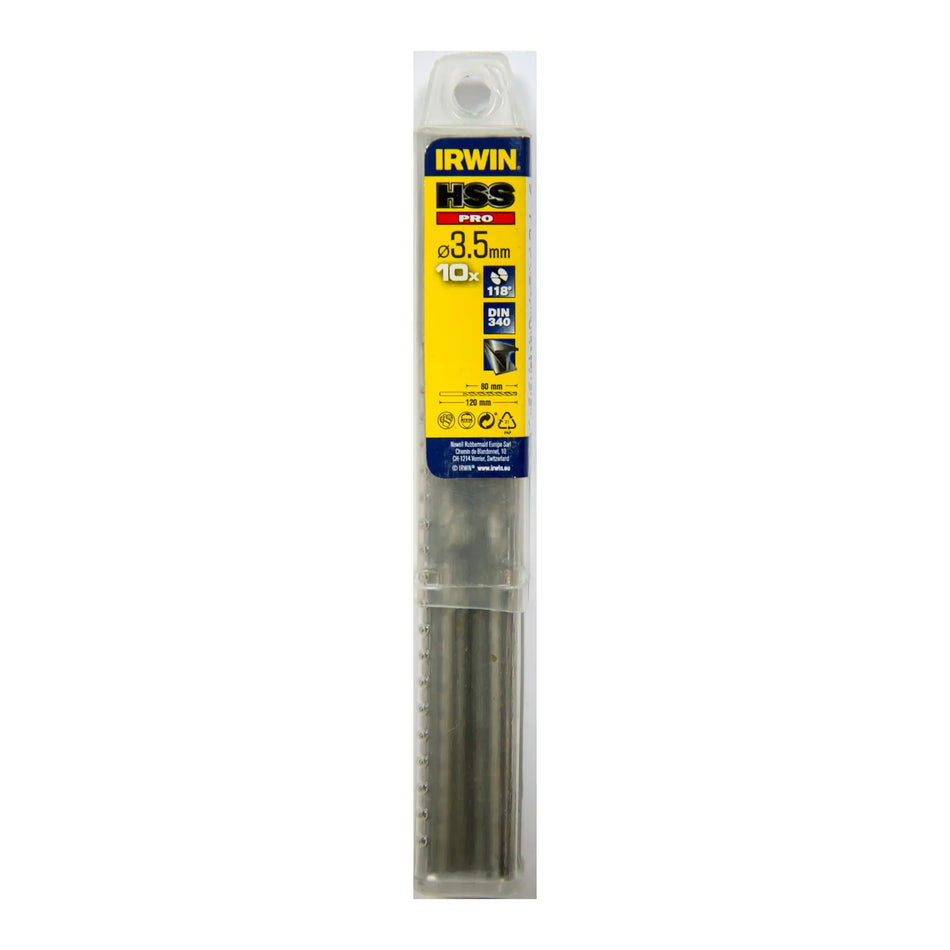 IRWIN Boor metaal lange 3,5 x 120mm (10 stuks )