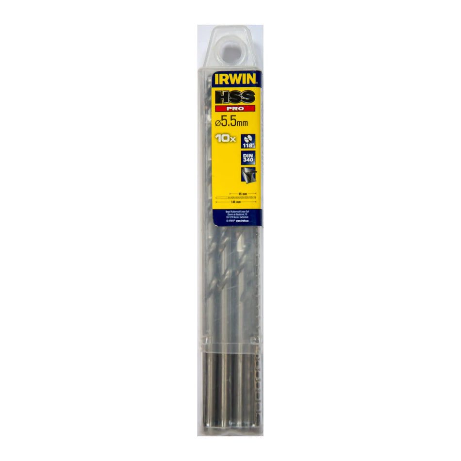 IRWIN Boor metaal lange 5,5 x 140mm (10 stuks )