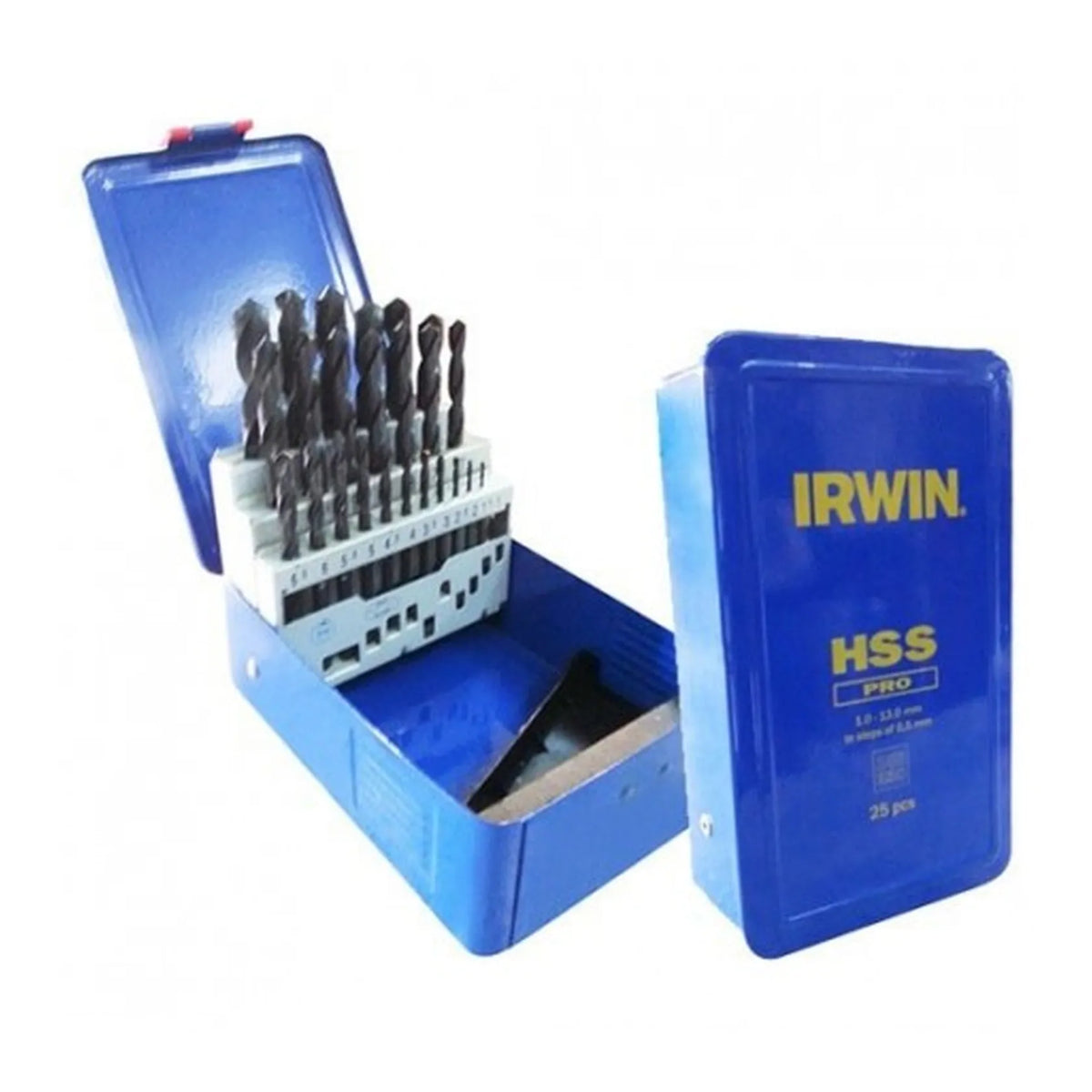 IRWIN Boor metaal hss din-338 set25sz 1,0 - 13,0 mm co 0,5 mm