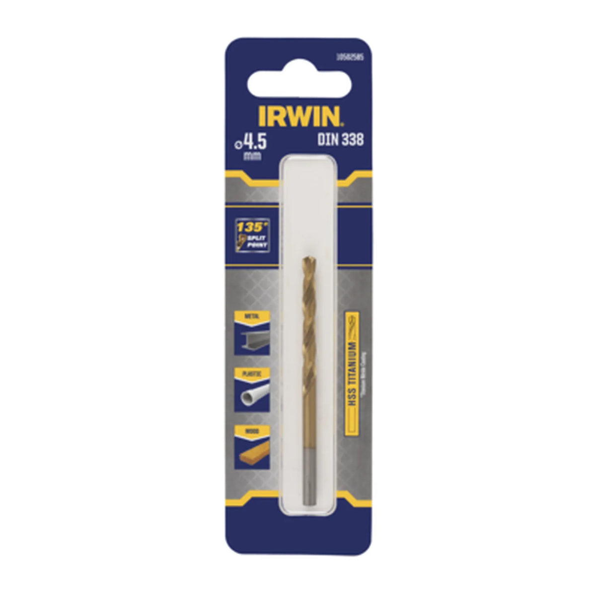 IRWIN Boor metaal tytan 4,5mm