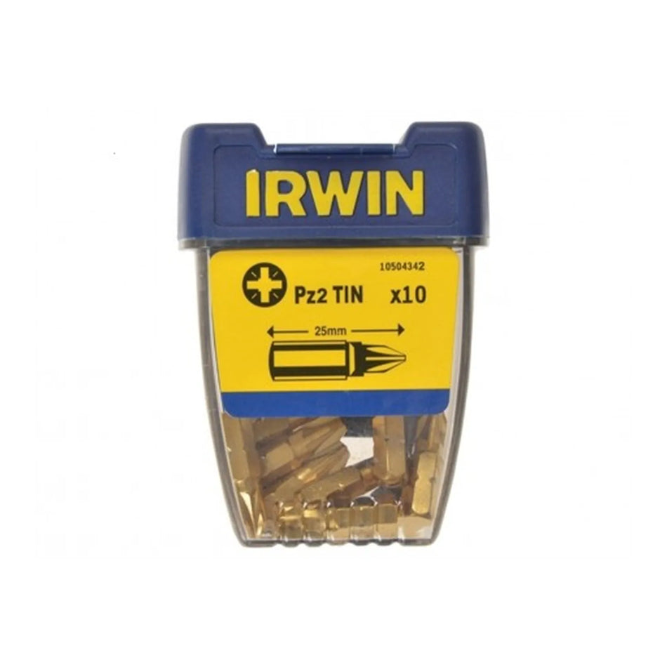 IRWIN Bit pz2 x 25mm tin/10 stuks w
