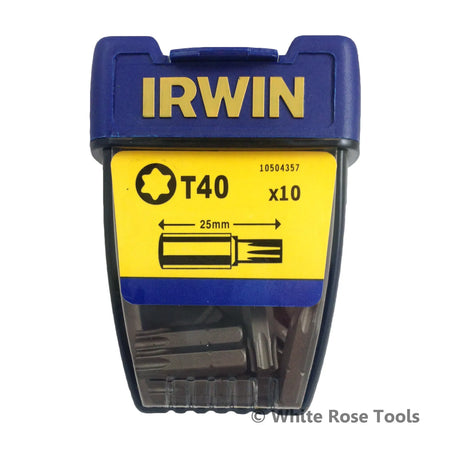 IRWIN Bit t40 x 25mm/10 stuks