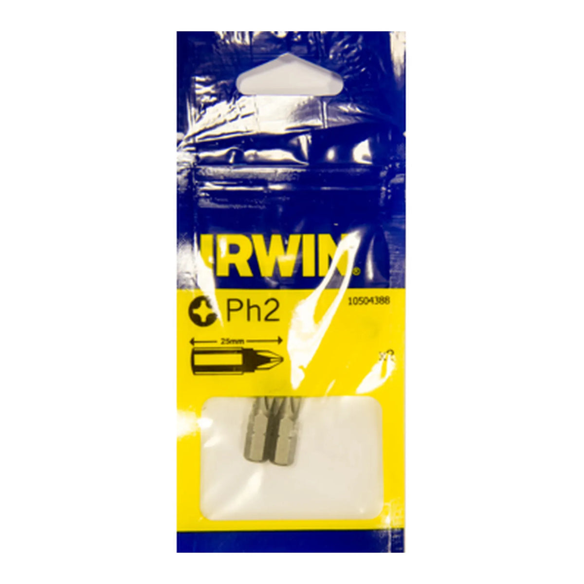 IRWIN Bit ph2 x 25mm /2 stuks