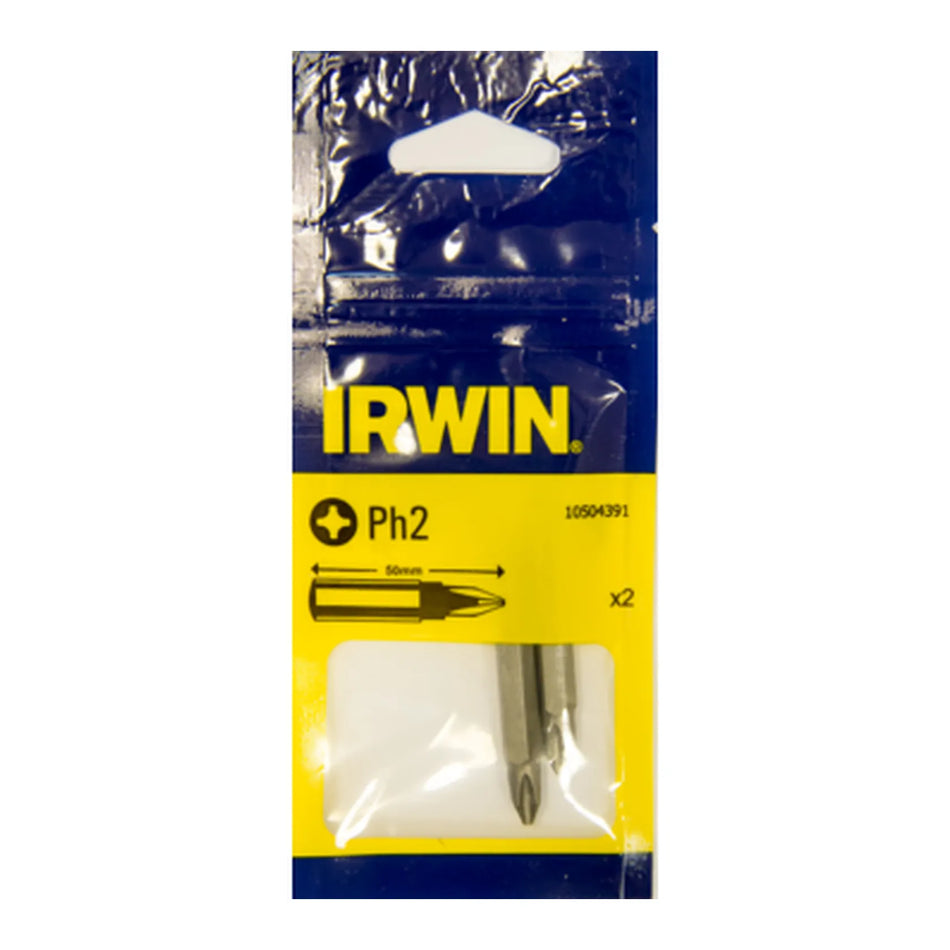 IRWIN Bit ph2 x 50mm /2 stuks