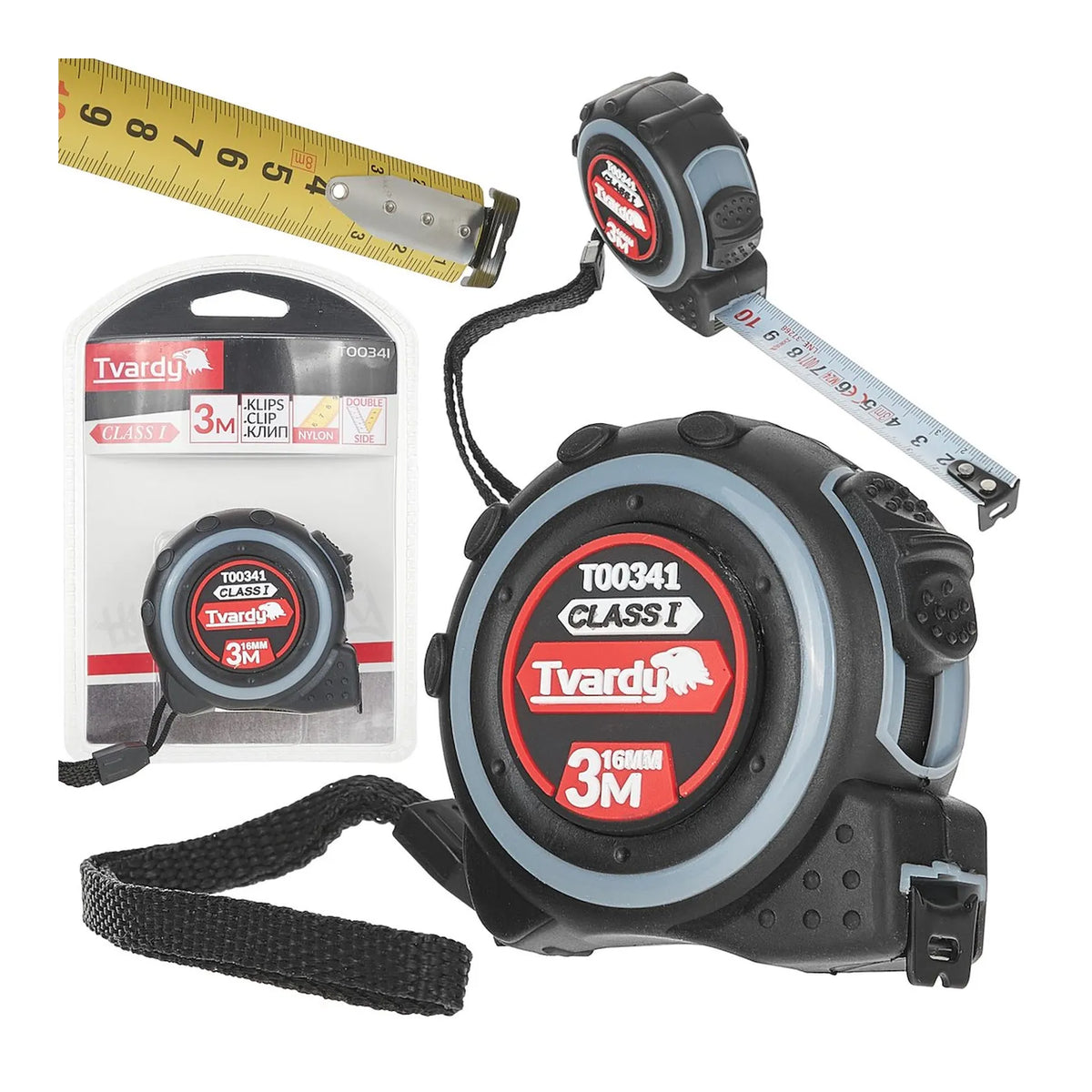 Tvardy Nylontape Dubbelzijdig 3m16 mm Klasse I
