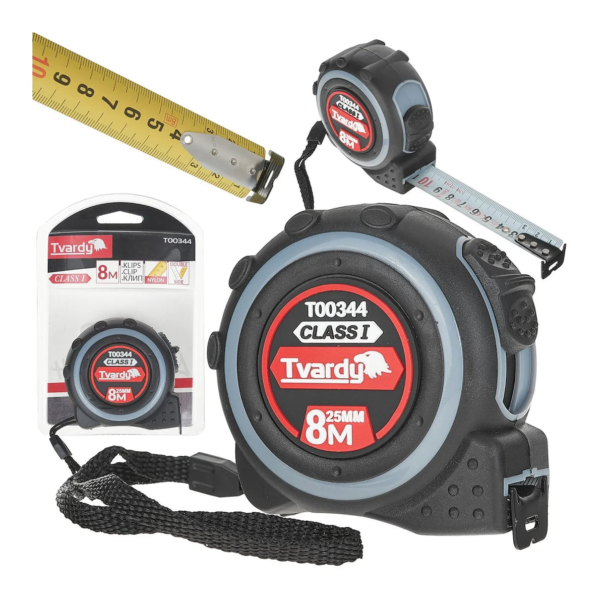 Tvardy Nylontape Dubbelzijdig 8m25 mm Klasse I