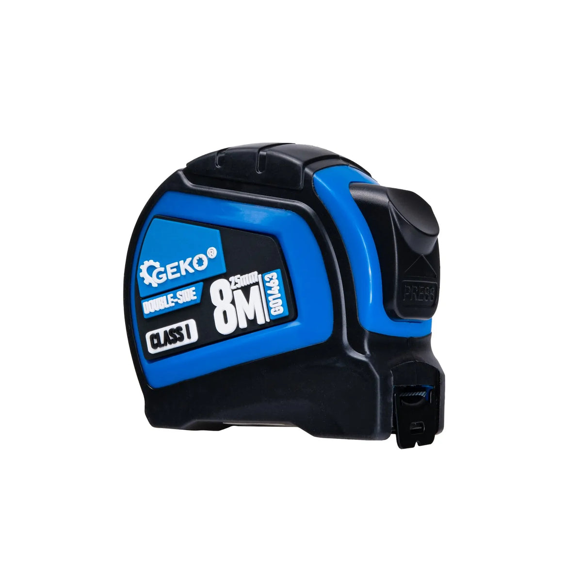 GEKO Dubbelzijdige nylon meetband met autostop 8m/25 mm klasse I