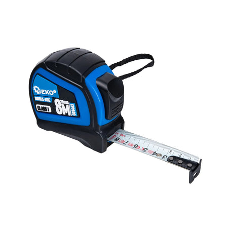 GEKO Dubbelzijdige nylon meetband met autostop 8m/25 mm klasse I