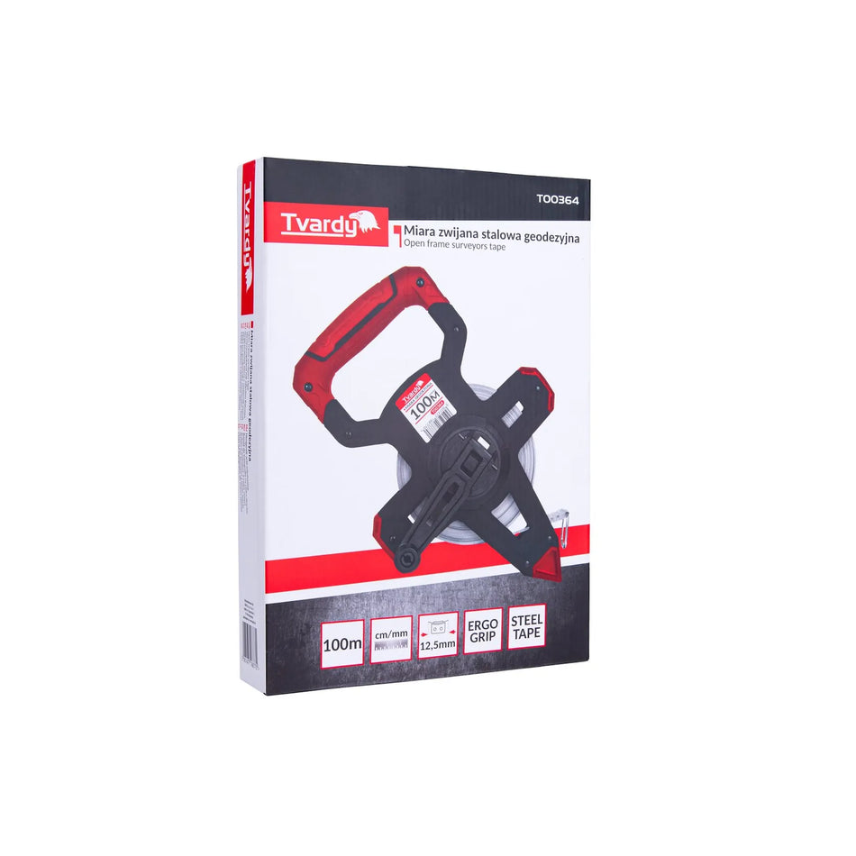 Tvardy Geodetische meetlint stalen band 100m