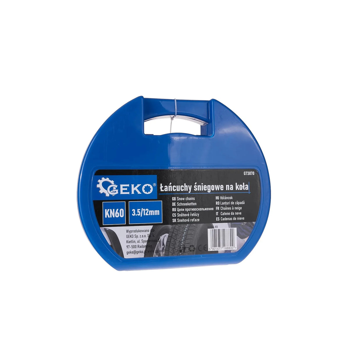 GEKO Sneeuwkettingen KN60 3,5x12 mm set voor 1 as