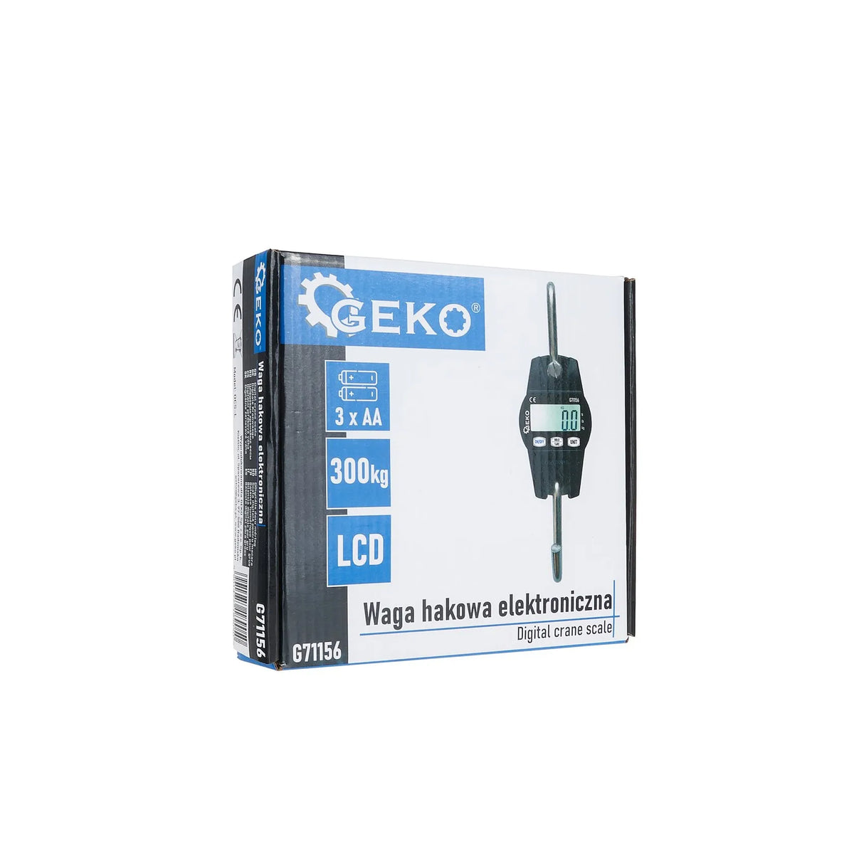 GEKO Elektronische haakweger 300 kg met verlichte LCD