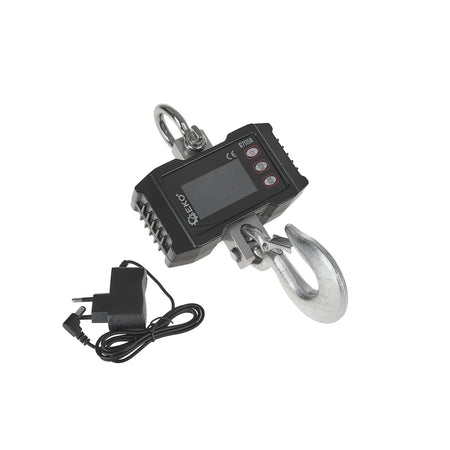 GEKO Digitale oplaadbare haakweger 1000 kg met LCD-display