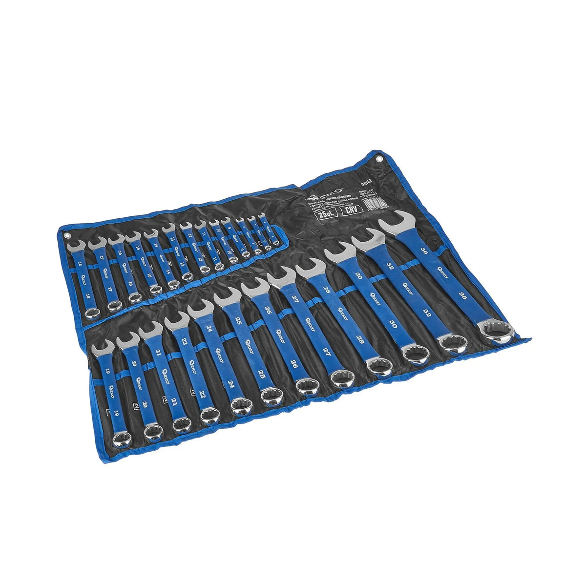 GEKO Polijst Ringsteeksleutel Set met AntiSlip 6 - 36 mm 25-delig