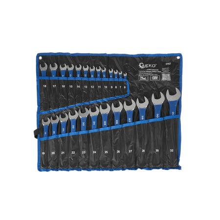 GEKO Polijst Ringsteeksleutel Set met AntiSlip 6 - 32 mm 25-delig