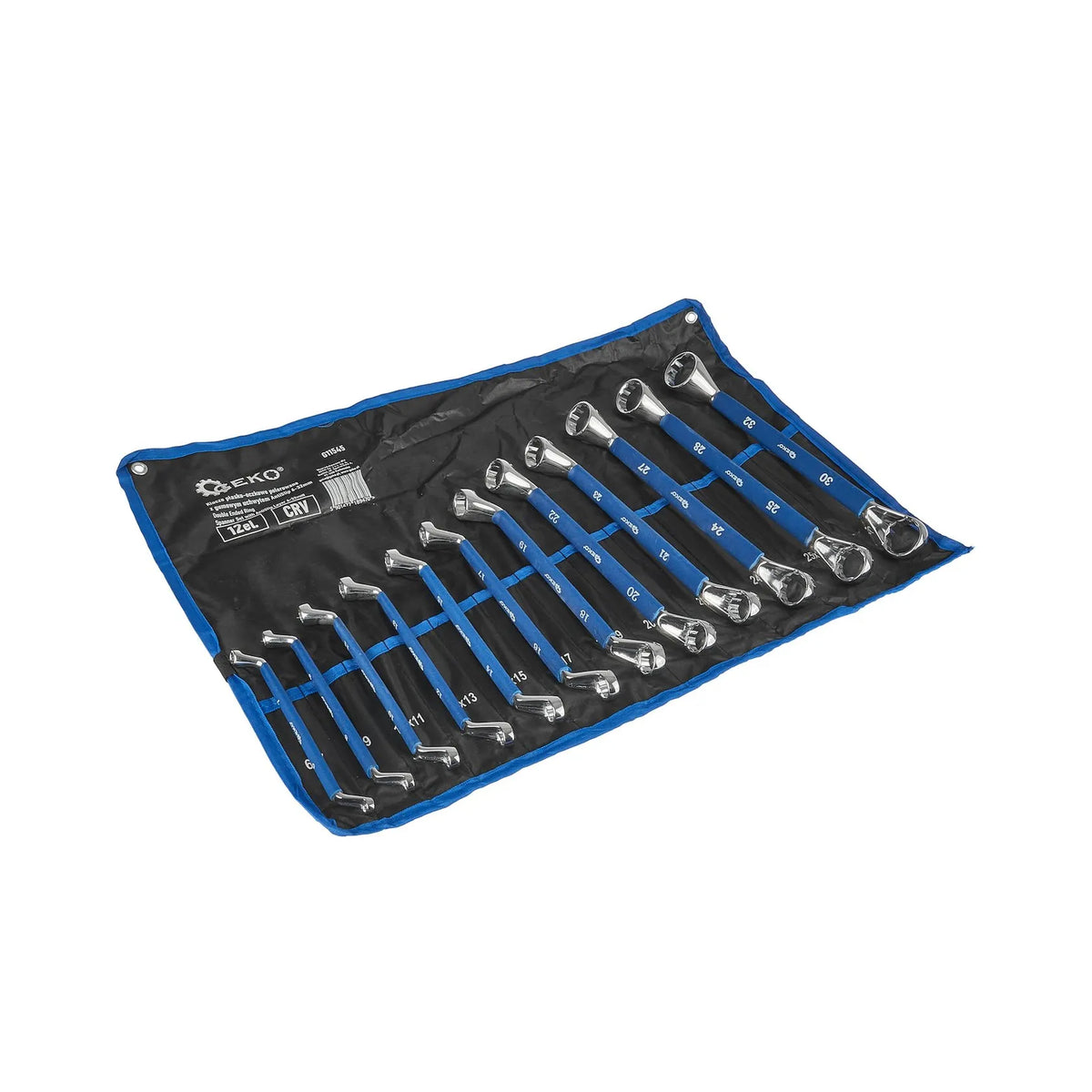 GEKO Dubbele ringsleutelset met anti-slip 6 - 32 mm 12-delig