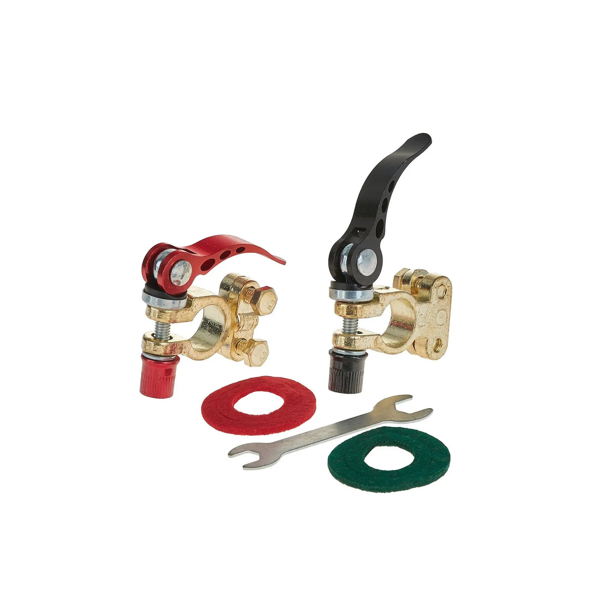 GEKO Set van 2 klemmen voor 6 V en 12 V accu's