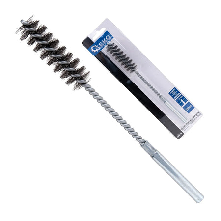 GEKO Draadborstel cilindrisch 20 mm RVS met 8 mm schacht