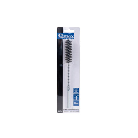 GEKO Draadborstel cilindrisch 20 mm RVS met 8 mm schacht