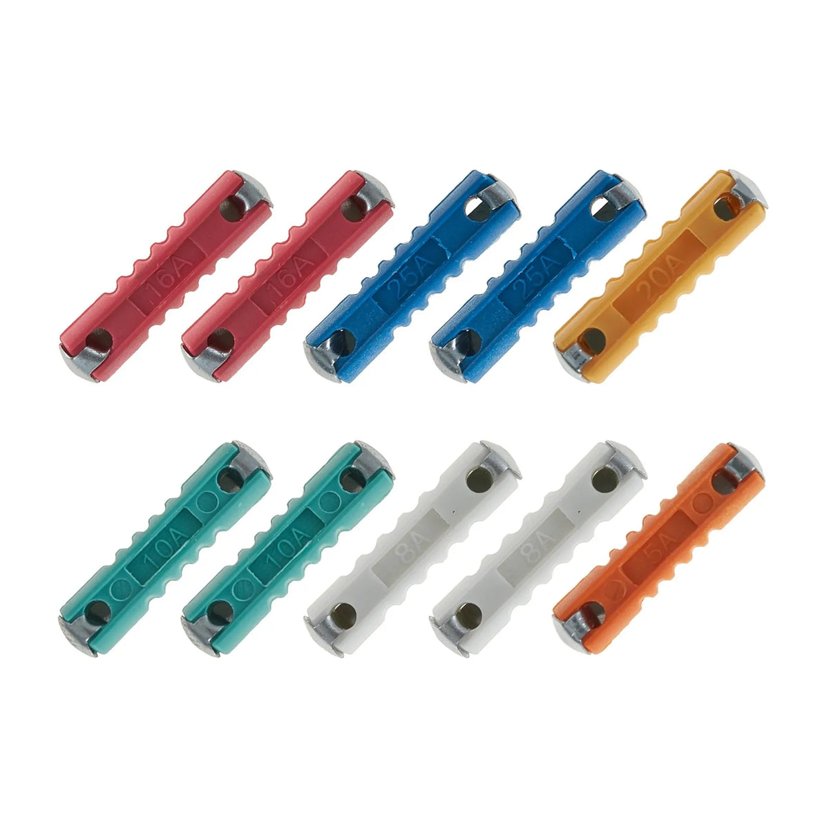 GEKO Cylindrische zekeringenset voor auto en elektrisch 10 stuks
