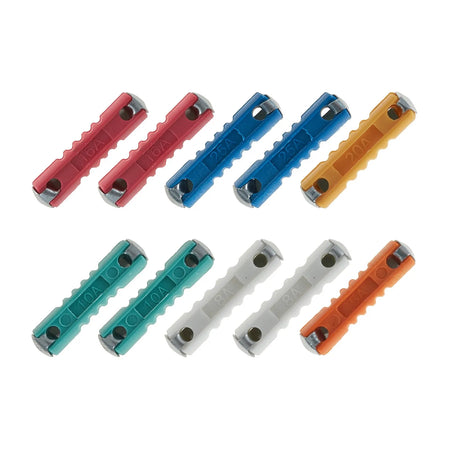 GEKO Cylindrische zekeringenset voor auto en elektrisch 10 stuks