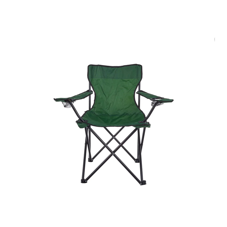 Keltin Opvouwbare toeristenstoel met bekerhouder groen 50x50x80 cm