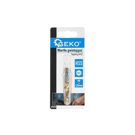 GEKO Tapboor HSS combinatieboor met 1/4” HEX opname M8x1,25 mm