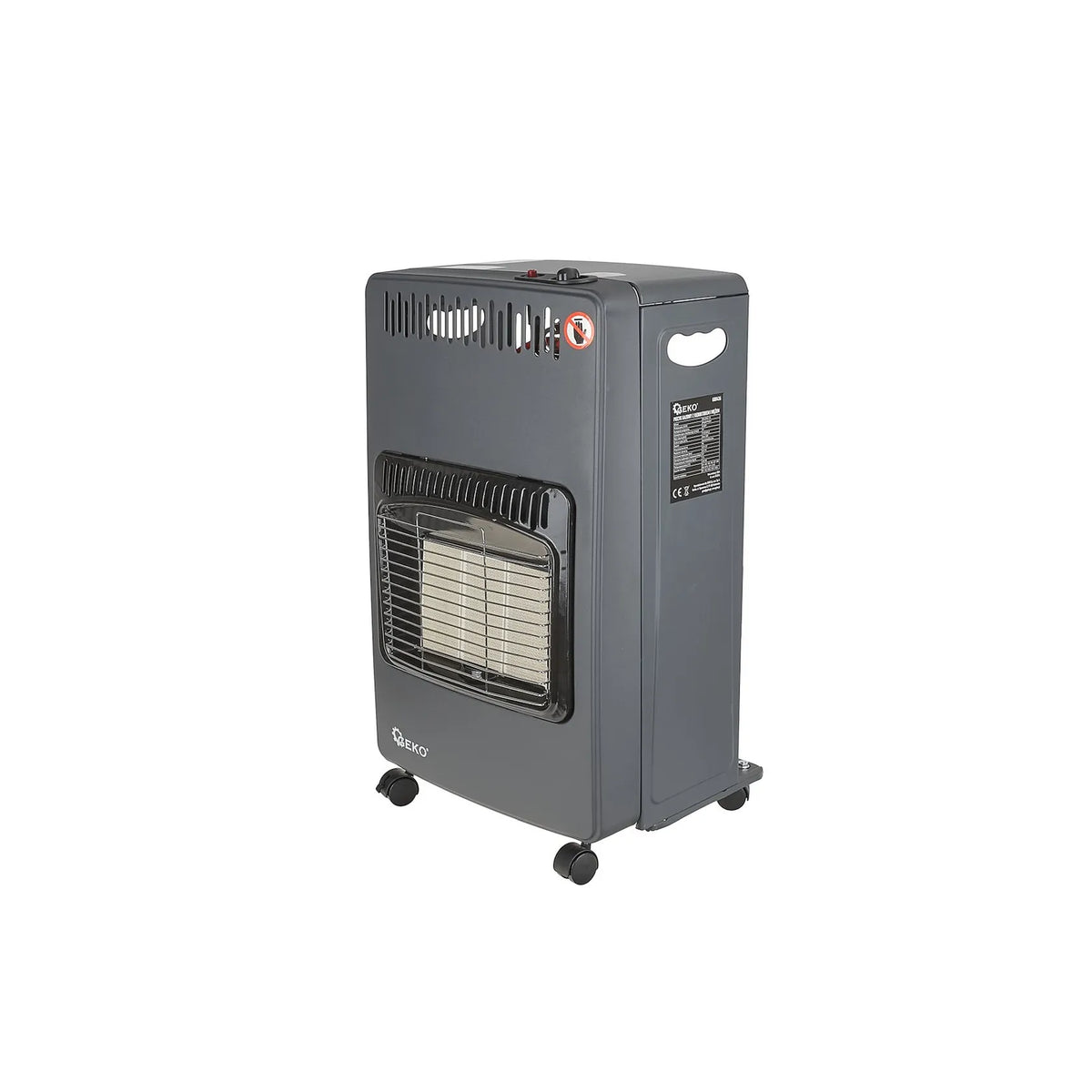 GEKO Indoor gasheater 4,2 kW met reductieklep en gasslang type 2