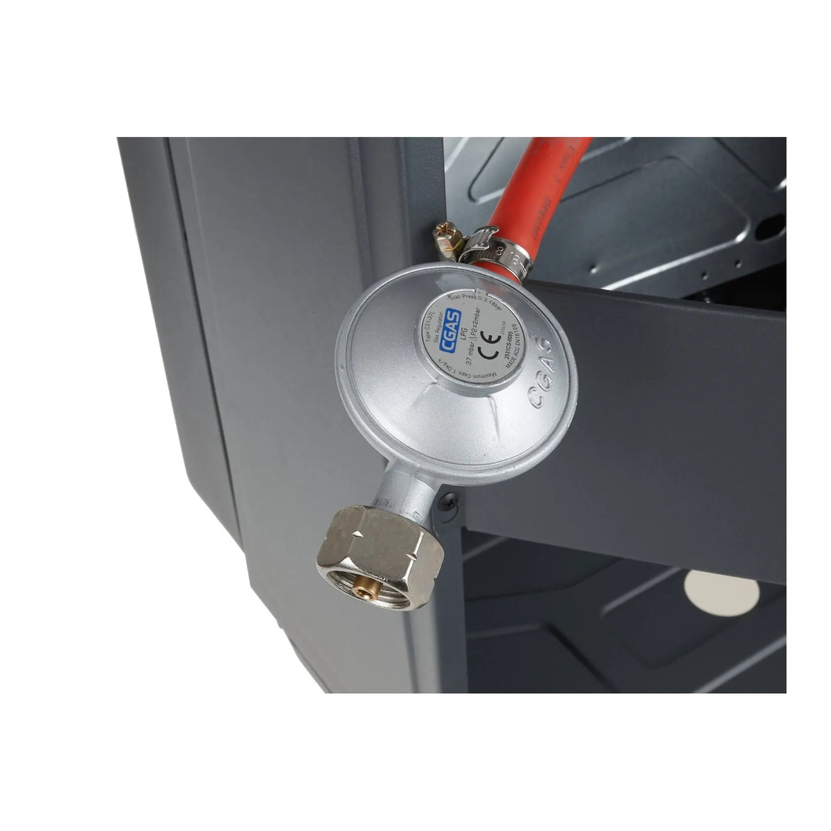 GEKO Indoor gasheater 4,2 kW met reductieklep en gasslang type 2
