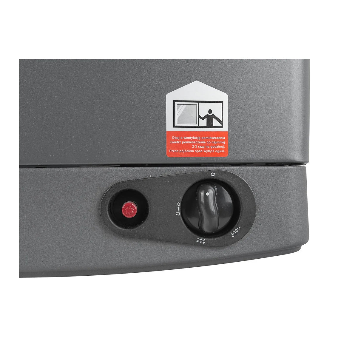 GEKO Indoor gasheater 4,2 kW met reductieklep en gasslang type 2