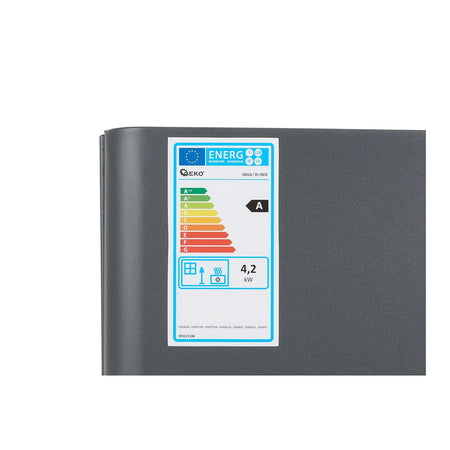 GEKO Indoor gasheater 4,2 kW met reductieklep en gasslang type 2