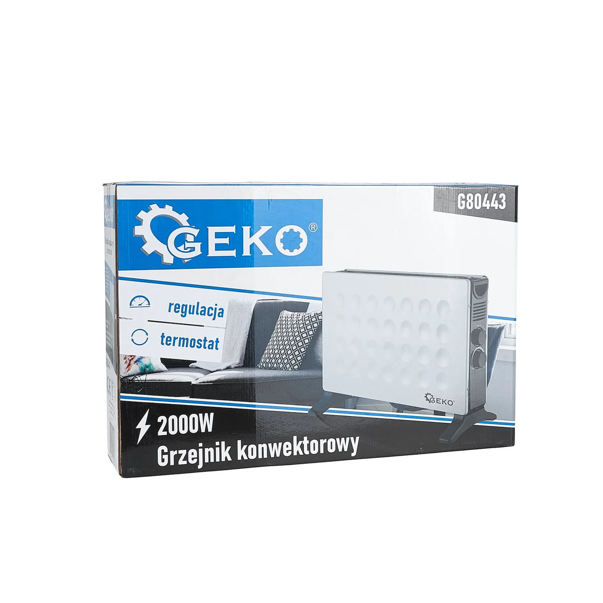 GEKO Convectorkachel Modern-Elegant 2000 W wit