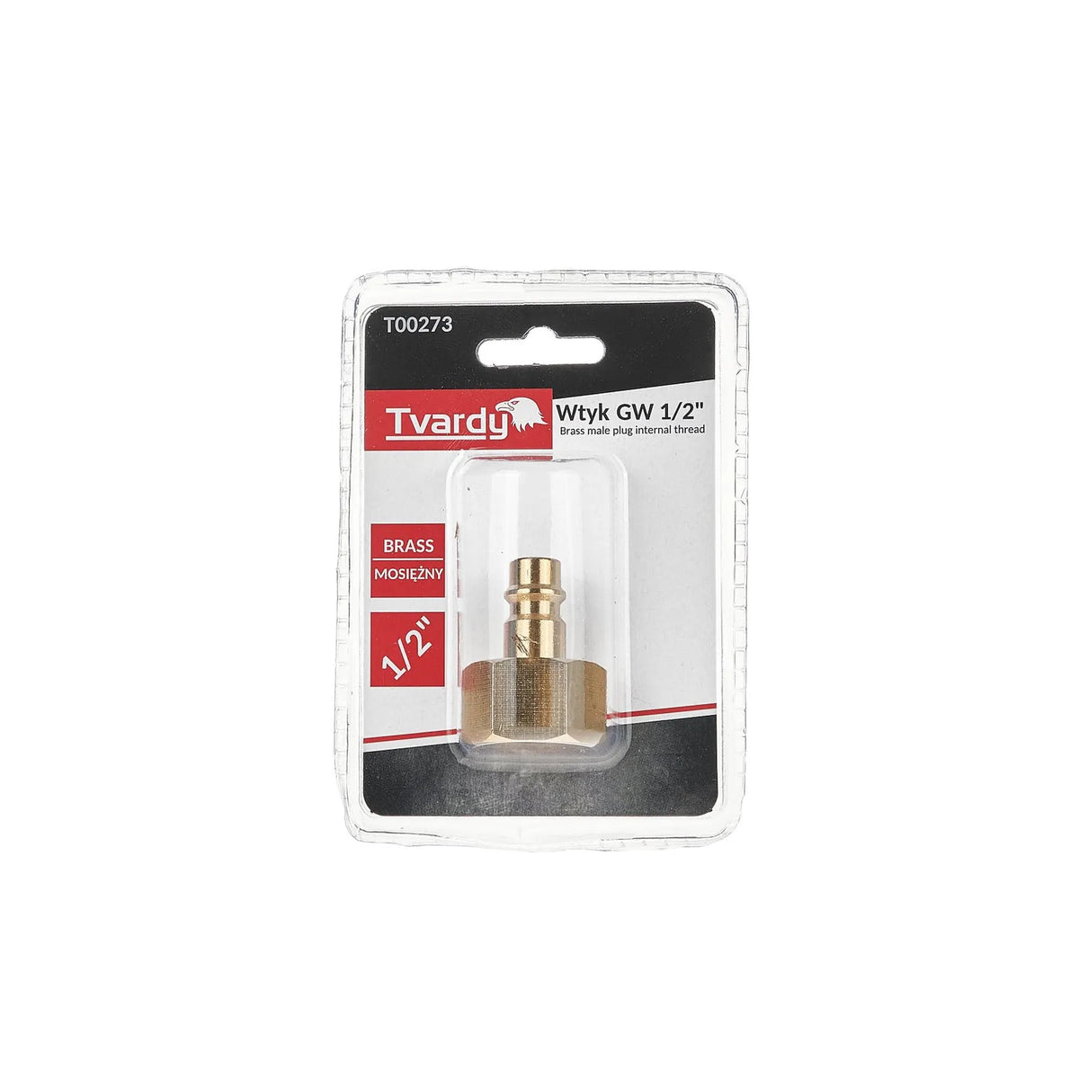 Tvardy Messing manuele stop met binnendraad 1/2"