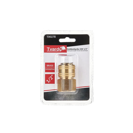 Tvardy Messing snelkoppeling vrouw met binnendraad 1/2"