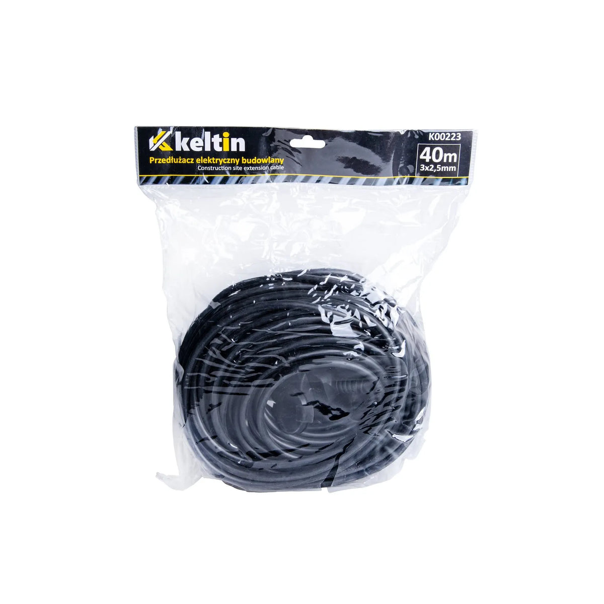 Keltin Verlengsnoer 3x2,5 mm2 40m met IP44 en randaarde