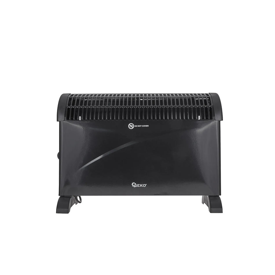 GEKO Convectieverwarmer met handmatige thermostaat 2000 W zwart