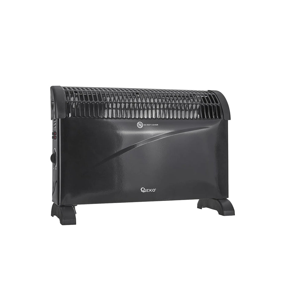 GEKO Convectieverwarmer met handmatige thermostaat 2000 W zwart