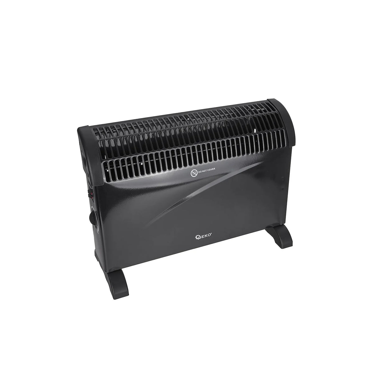 GEKO Convectieverwarmer met handmatige thermostaat 2000 W zwart
