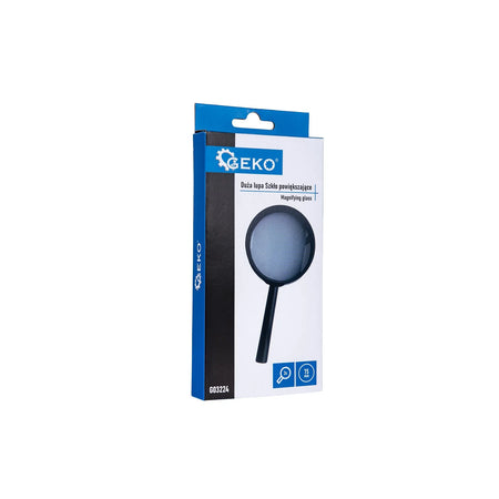 GEKO Loep 75 mm 3x dubbele lens zwart