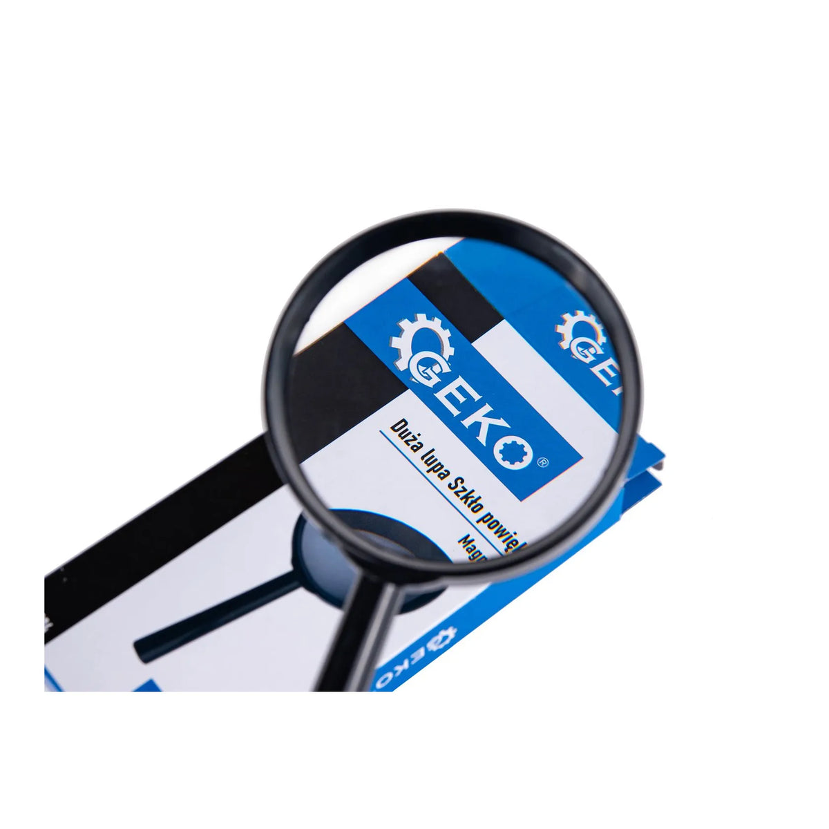 GEKO Loep 75 mm 3x dubbele lens zwart