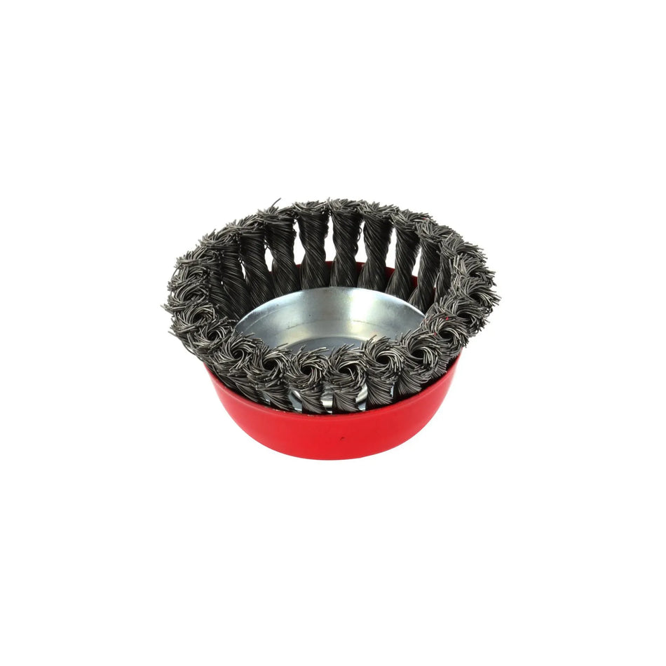 GEKO stalen gedraaide knoop borstelkop 75mm M14