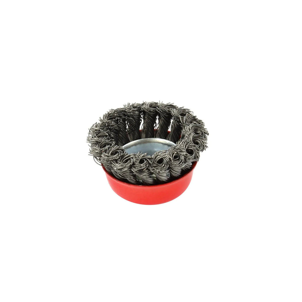 GEKO Stalen draadkopborstel met gedraaide knoop 75 mm M14