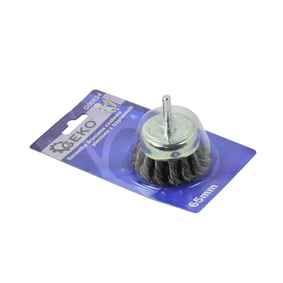 GEKO Stalen kopborstel voor boormachine 65mm 6mm schacht