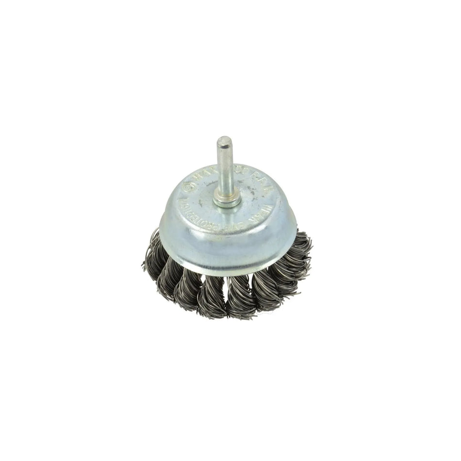 GEKO staalborstel voor boormachine met 6 mm schacht 75mm