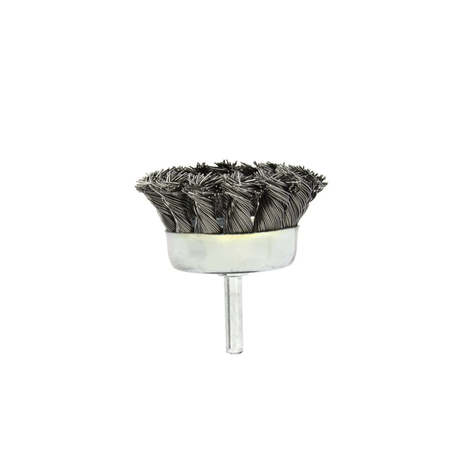 GEKO staalborstel voor boormachine met 6 mm schacht 75mm