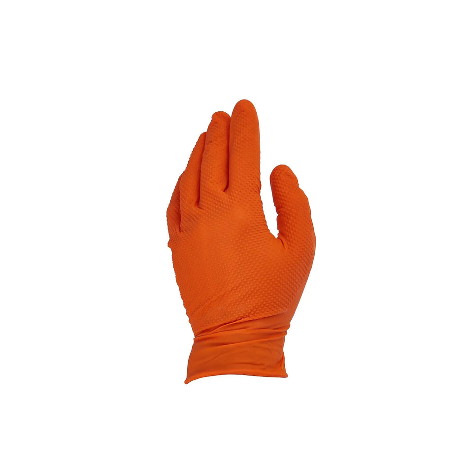 GEKO Nitril handschoenen Solid Grip maat XXL oranje 50 stuks