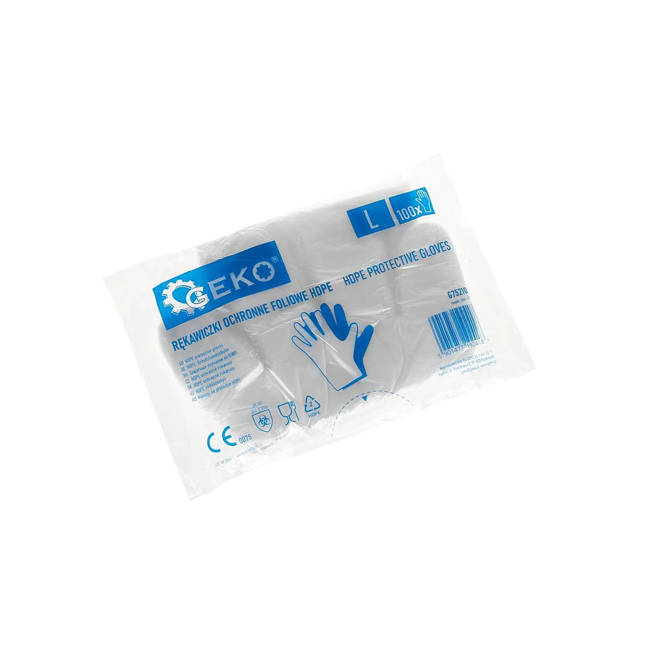 GEKO HDPE wegwerphandschoenen transparant 100 stuks