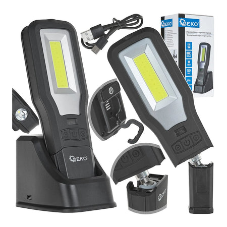 GEKO Workshop lamp met magnetische voet en dimbaar licht 198x63x29 mm